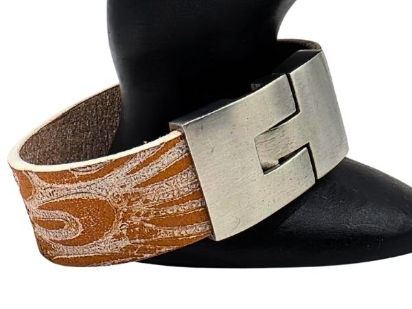 Plain Flat Leather Bracelet - Style 311