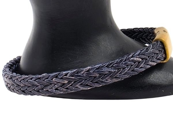 Spiral Braided Leather Bracelet - Style 331