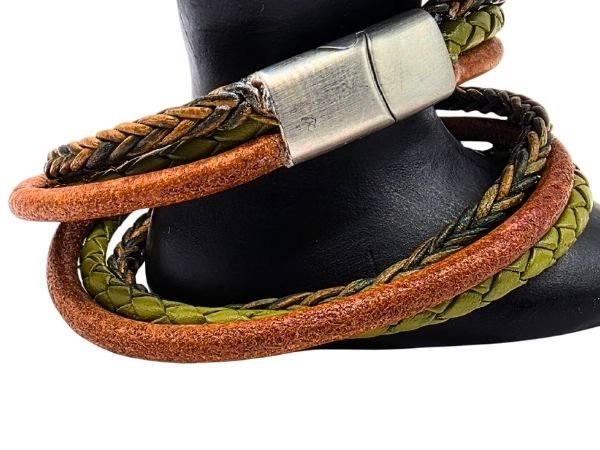 Combination Leather Bracelet - Style 239