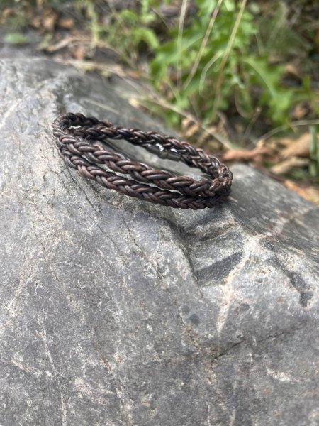 Hawaii Bolo Braided Leather Bracelet - Style 152
