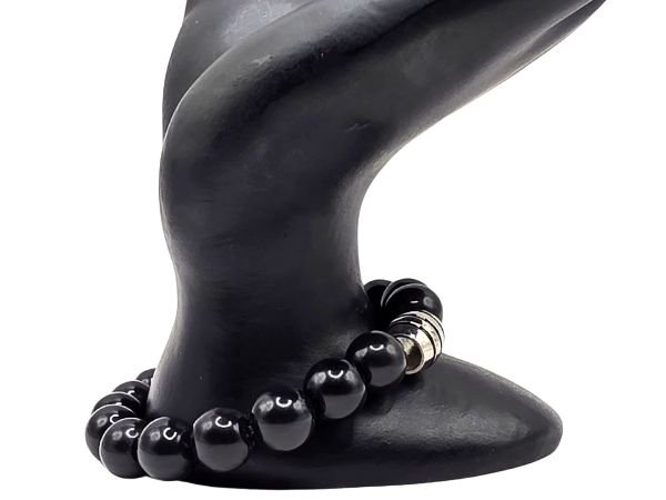 Gold Obsidian Stone Gemstone Bracelet - Style 582