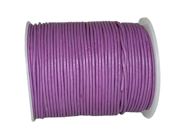 Round Leather Cord -1mm- Midnight purple