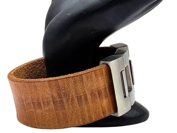 Plain Flat Leather Bracelet - Style 312