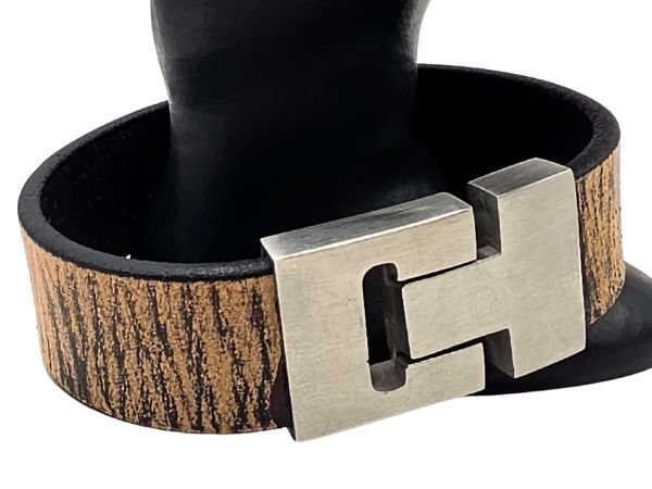 Plain Flat Leather Bracelet - Style 281