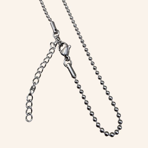 Stainless Steel Ready Necklace - Silver - 2mm - Item 32