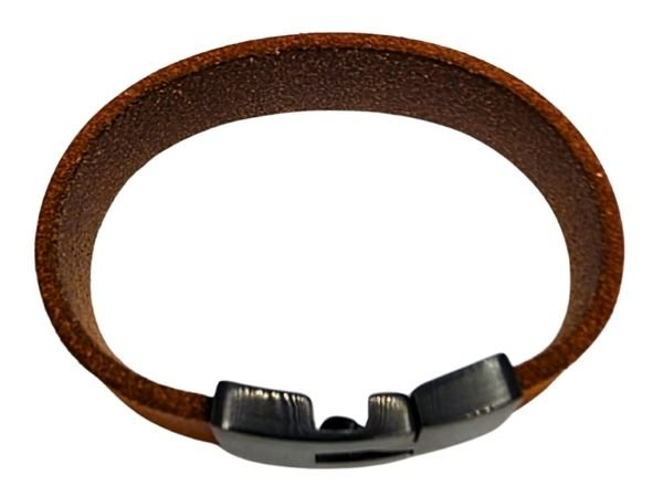 Plain Flat Leather Bracelet - Style 308