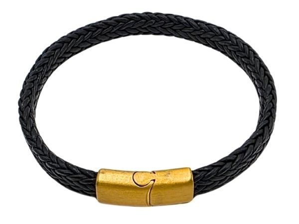 Spiral Braided Leather Bracelet - Style 334