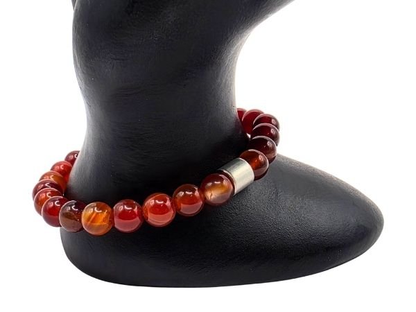 Carnelian Gemstone Bracelet: Style-505 (6mm)