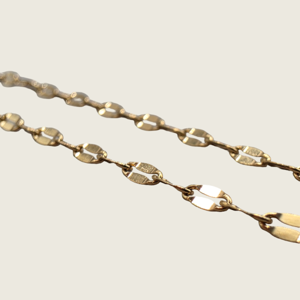 Puka Shell Chain Necklace - Gold - 1mm - Item 994
