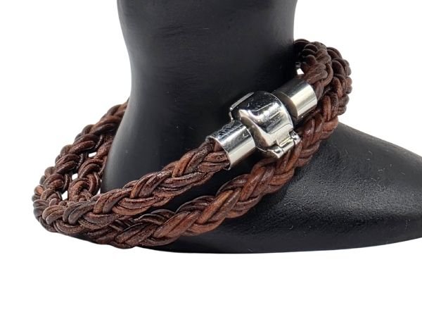 Hawaii Bolo Braided Leather Bracelet - Style 539