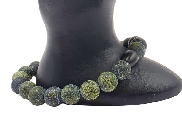 Serpentine Gemstone Bracelet: Style-527 (8mm)