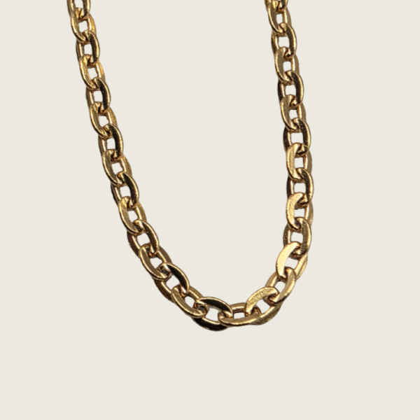 Cable Link Chain Necklace - Gold - 1mm - Item 992