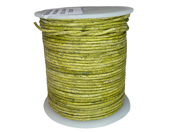 Round Leather Cord-1,5mm - Vintage Mehandi