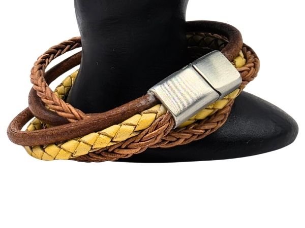 Combination Leather Bracelet - Style 237