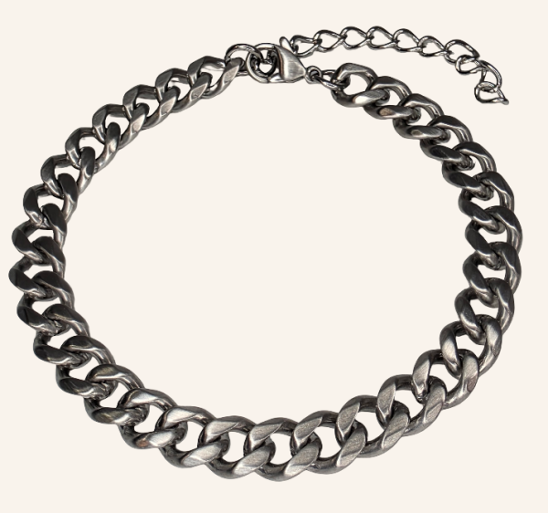 NK Chain Bracelet - Silver - 6mm - Item 983