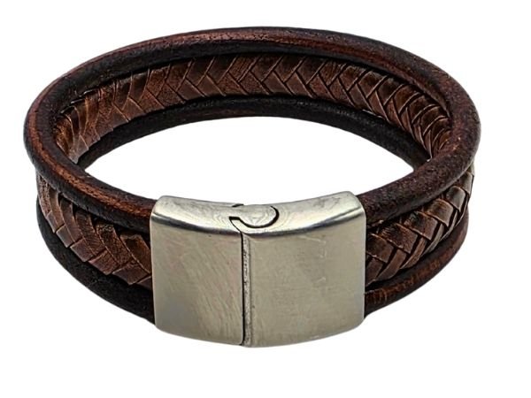 Combination Leather Bracelet - Style 196