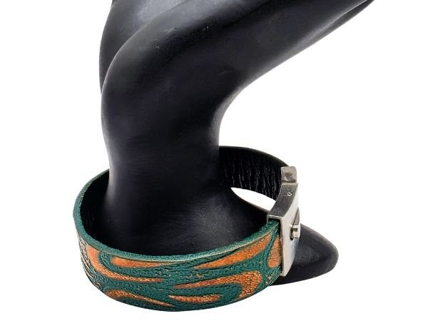 Plain Flat Leather Bracelet - Style 306