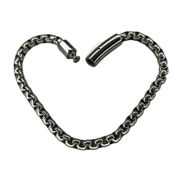 Men's Bracelet with Magnetic Clasp - 23cm- Steel
