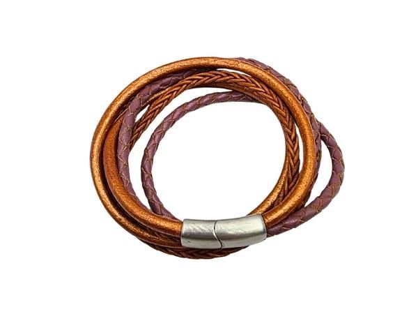 Combination Leather Bracelet - Style 236
