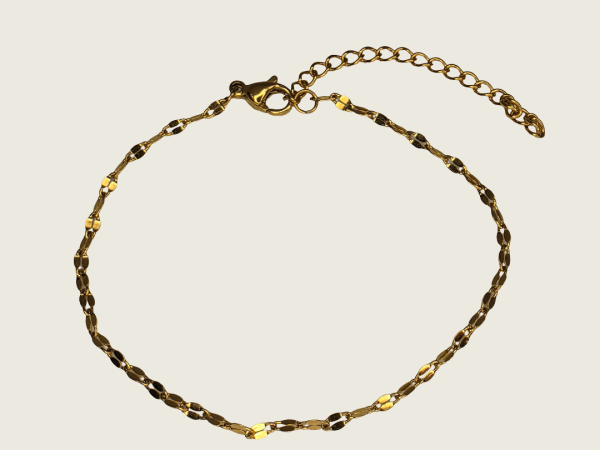 Puka Shell Chain Bracelet - Gold - 1mm - Item 994