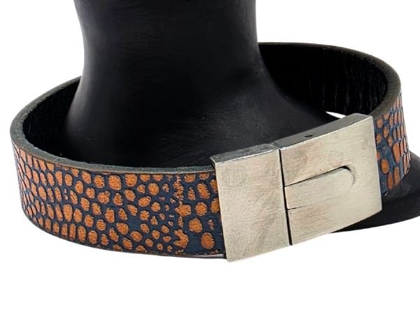 Plain Flat Leather Bracelet - Style 305