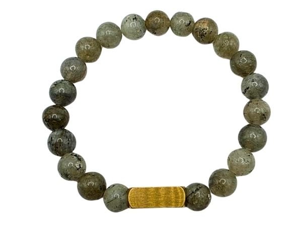 Labradonite Gemstone Bracelet: Style-546 (8mm)