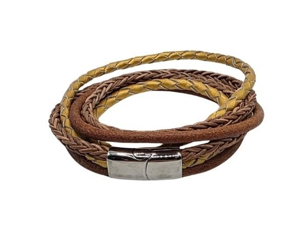 Combination Leather Bracelet - Style 238