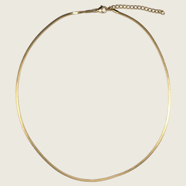 Herringbone Necklace - Gold - 2mm - Item 902