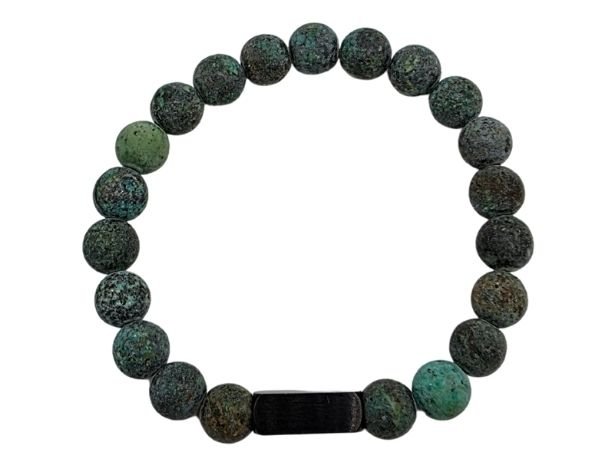 Serpentine Gemstone Bracelet: Style-529 (8mm)