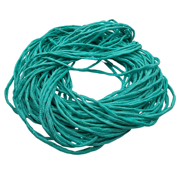 Silk Cords - Sea green - 2mm