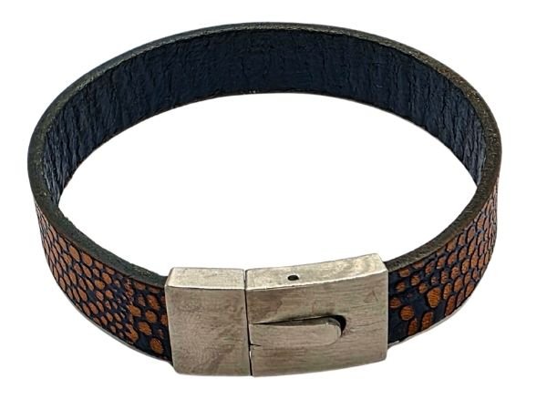 Plain Flat Leather Bracelet - Style 305