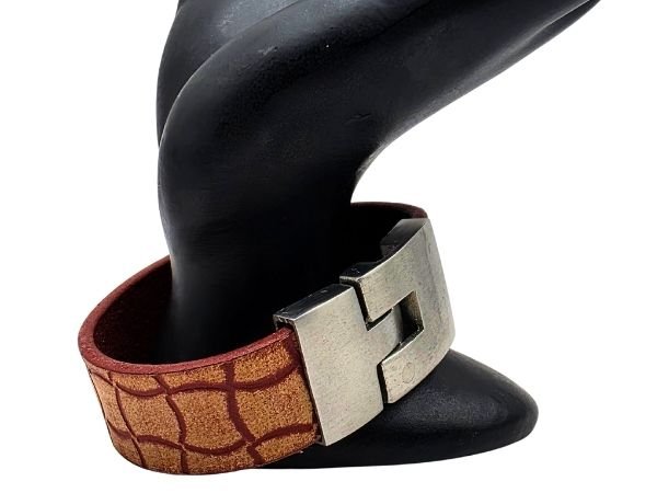 Plain Flat Leather Bracelet - Style 298
