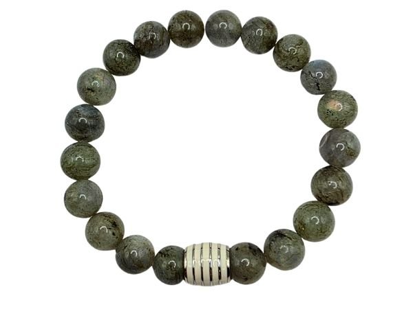 Labradonite Gemstone Bracelet: Style-544 (10mm)