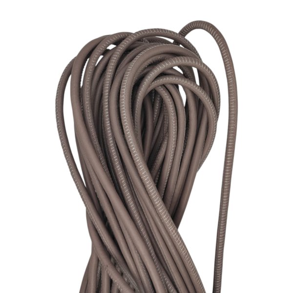 Real Round Nappa Leather Cord - Taupe 5mm