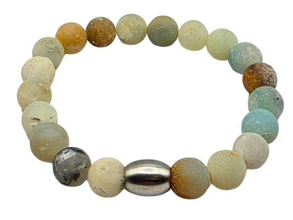 Amazonite Gemstone Bracelet: Style-541 (8mm)