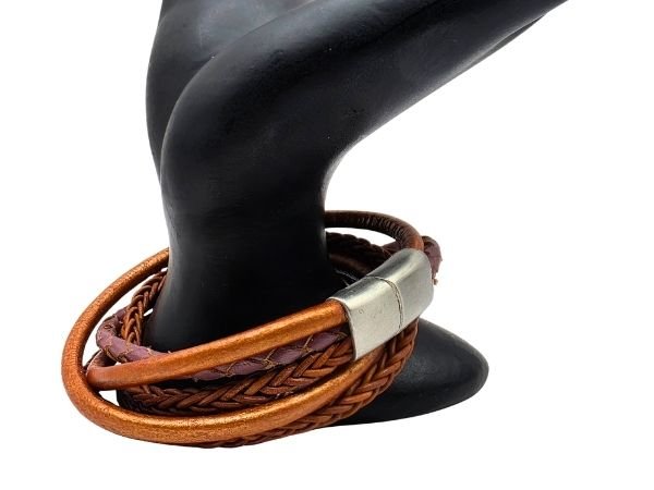 Combination Leather Bracelet - Style 236