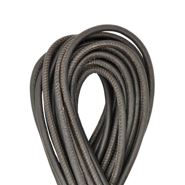 Real Round Nappa Leather Cord - Dark Brown 5mm