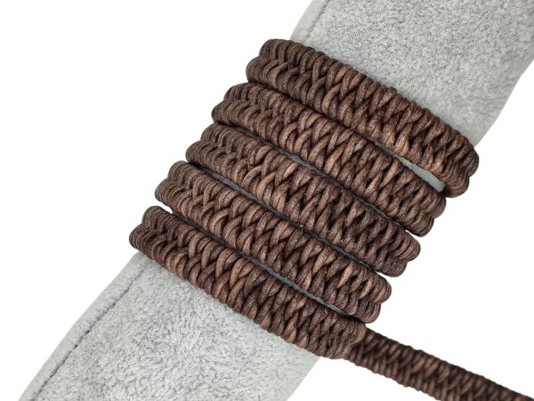 Arizona Style Oval Braided -12*5MM - Vintage Brown