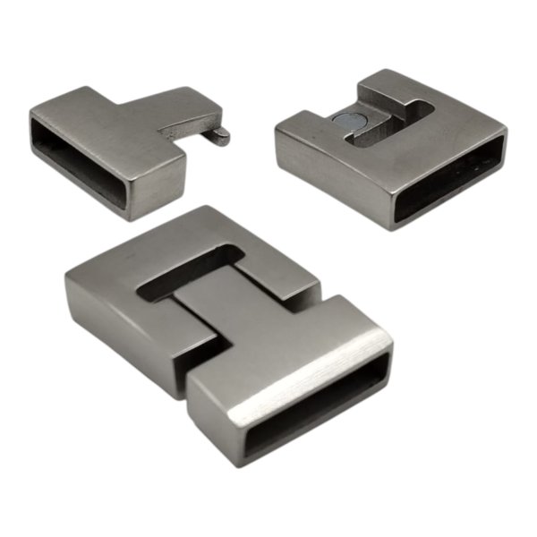 Stainless Steel Magnetic Clasp: MGST-119 20*4mm (steel matt)
