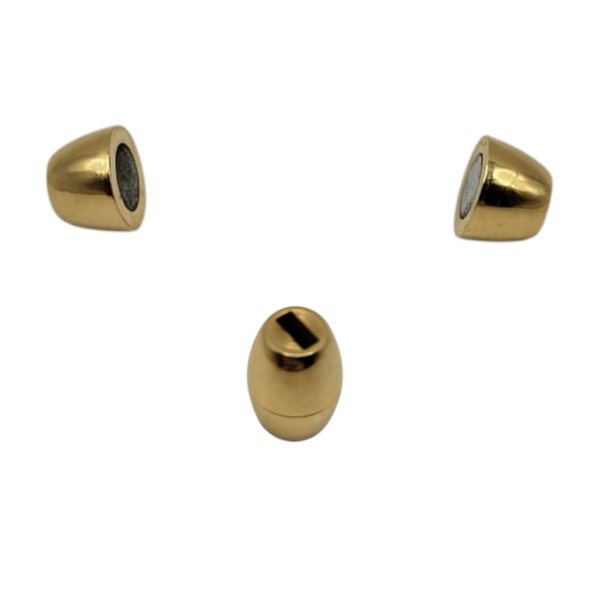Stainless Steel Magnetic Clasp: MGST-44 5.2*2.3mm (Gold)