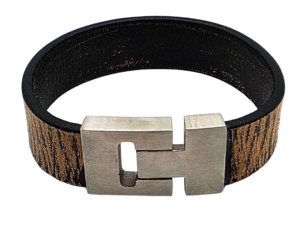 Plain Flat Leather Bracelet - Style 281