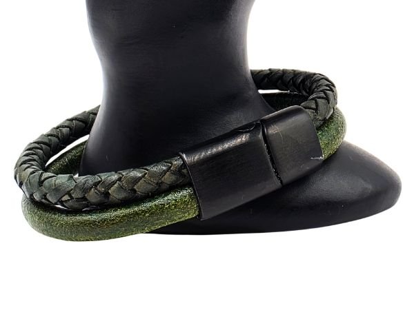 Combination Leather Bracelet - Style 195