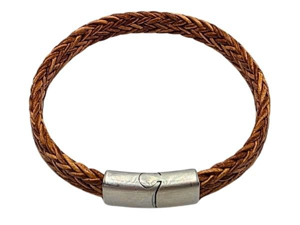 Spiral Braided Leather Bracelet - Style 324