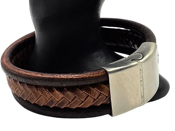Combination Leather Bracelet - Style 196