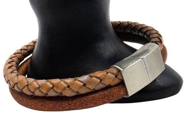 Combination Leather Bracelet - Style 193