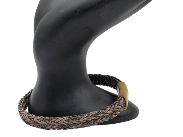 Spiral Braided Leather Bracelet - Style 332