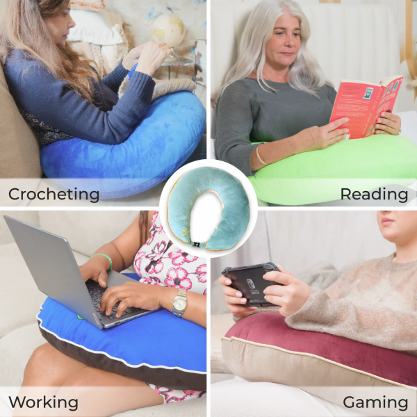 Crochet, Knitting and Gaming Pillow - Pink