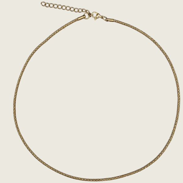 Popcorn Chain Necklace - Gold - 2mm - Item 905